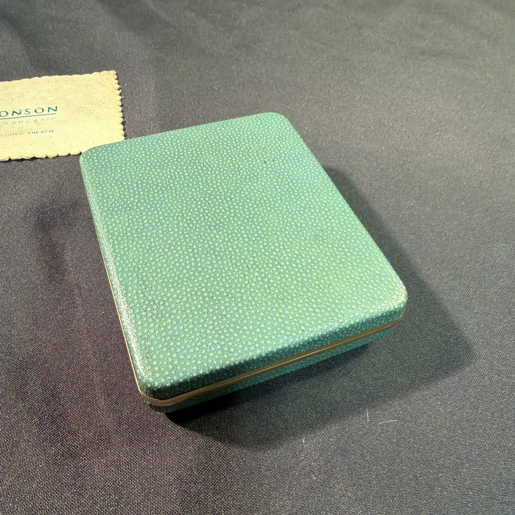 Ronson Varaflame Adonis 9ct Gold Sheath Lighter, box and cloth - (1999)