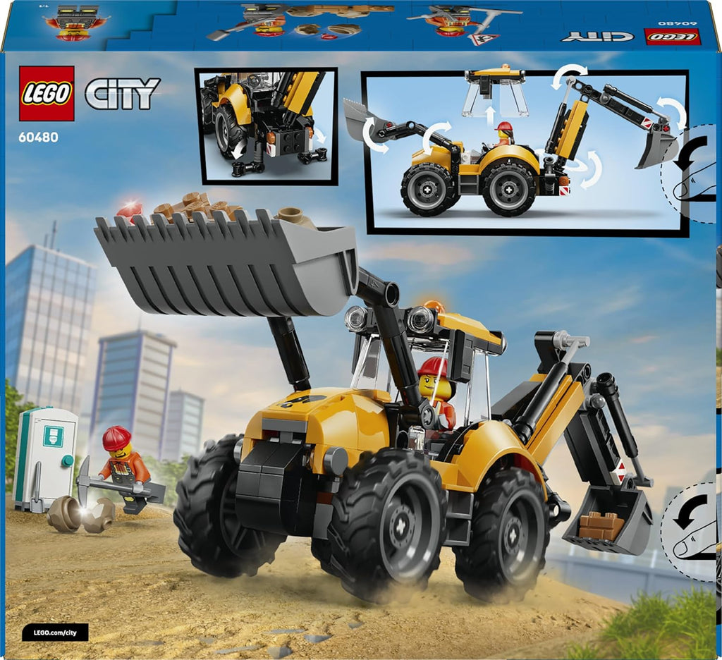 LEGO City Great Vehicles - Yellow Backhoe Loader - 60480