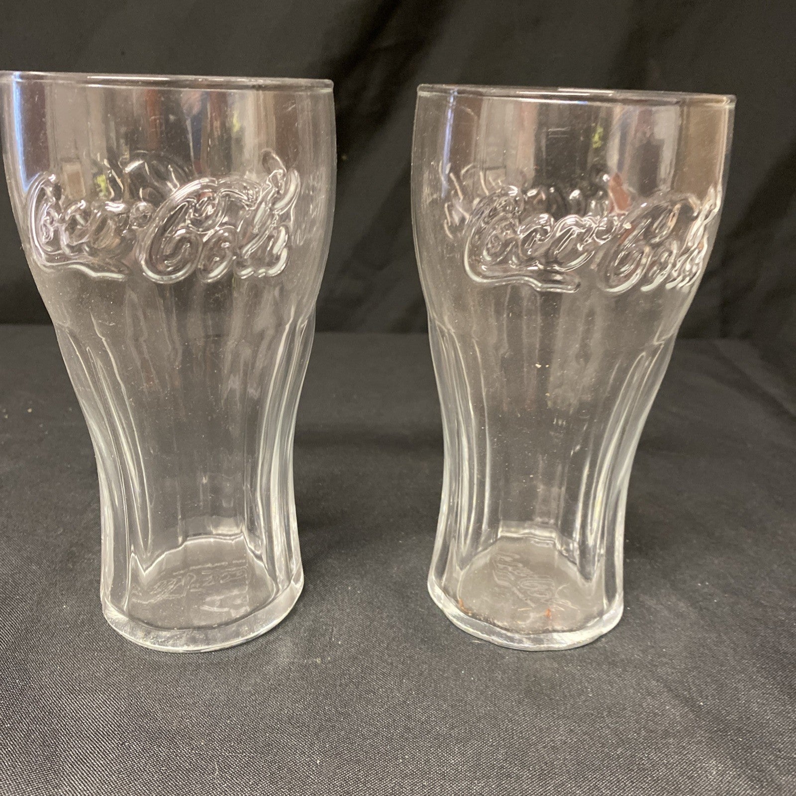 2X Coca Cola Glasses Soft Drink Drinks Home Bar Pub (1338)