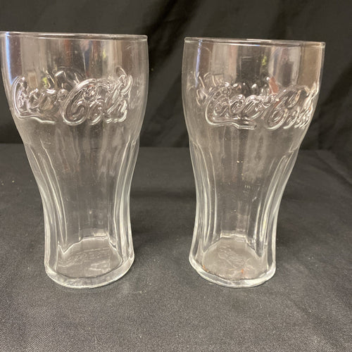2X Coca Cola Glasses Soft Drink Drinks Home Bar Pub (1338)