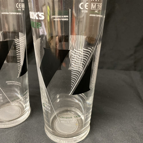 2X Becks Vier Pint Glasses Lager Beer Bitter Drinks Home Bar Pub Party -(1329)