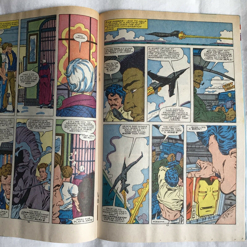 COMIC - MARVEL Comics IRON MAN vs THE GHOST Feb 1989 - (8904)