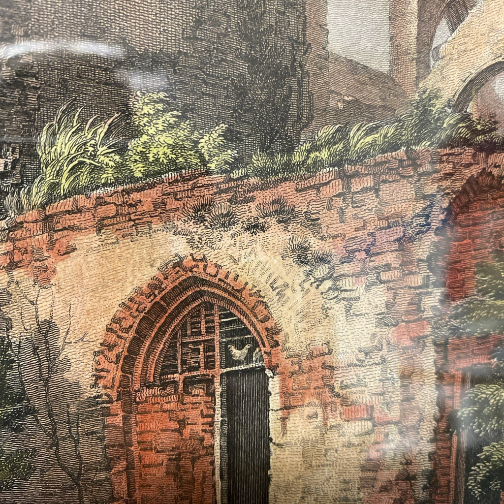 1781 Coloured Engraving Leiston Abbey W.Byrne, T.Hearne Framer H.Alden - (1767)