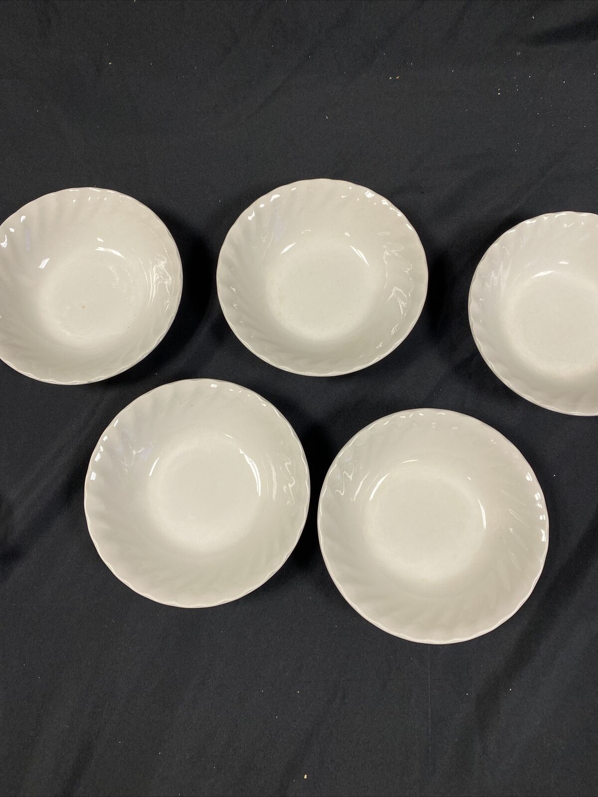 Myott Meakin Ltd 1982 - Coupe Cereal Bowls 6 3/8" (Set x 5 ) - (7743)