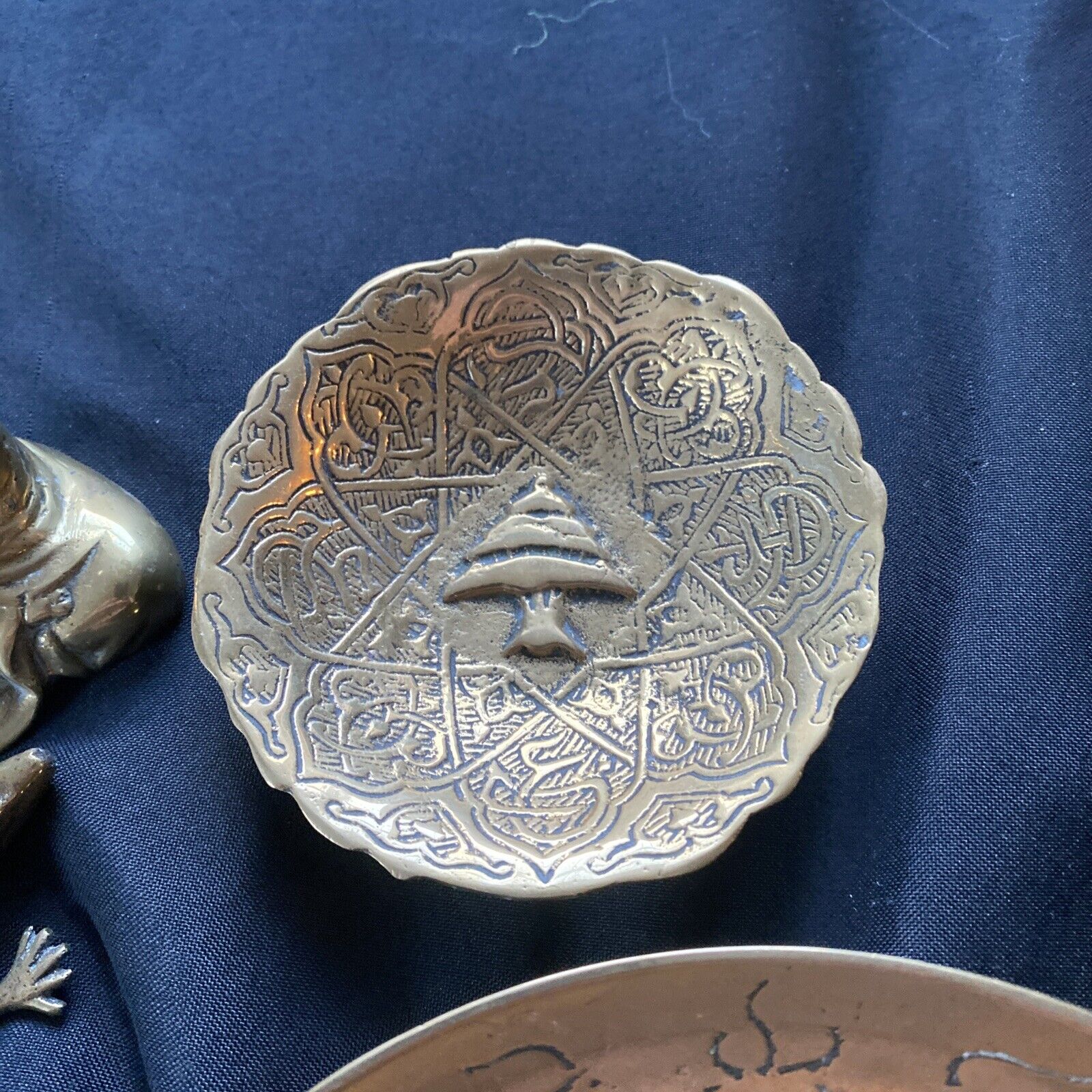 Antique Chinese Asian Brass Bronze collection Bowls ETC - (9607