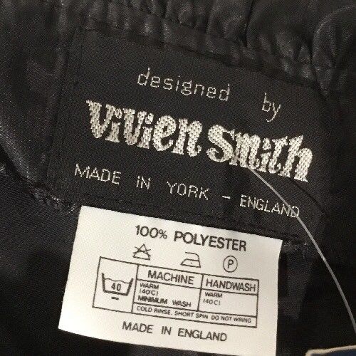 Vintage Ladies Dress Vivien Smith 1980’s Black Size 10 Ruffled Bust - (2545)