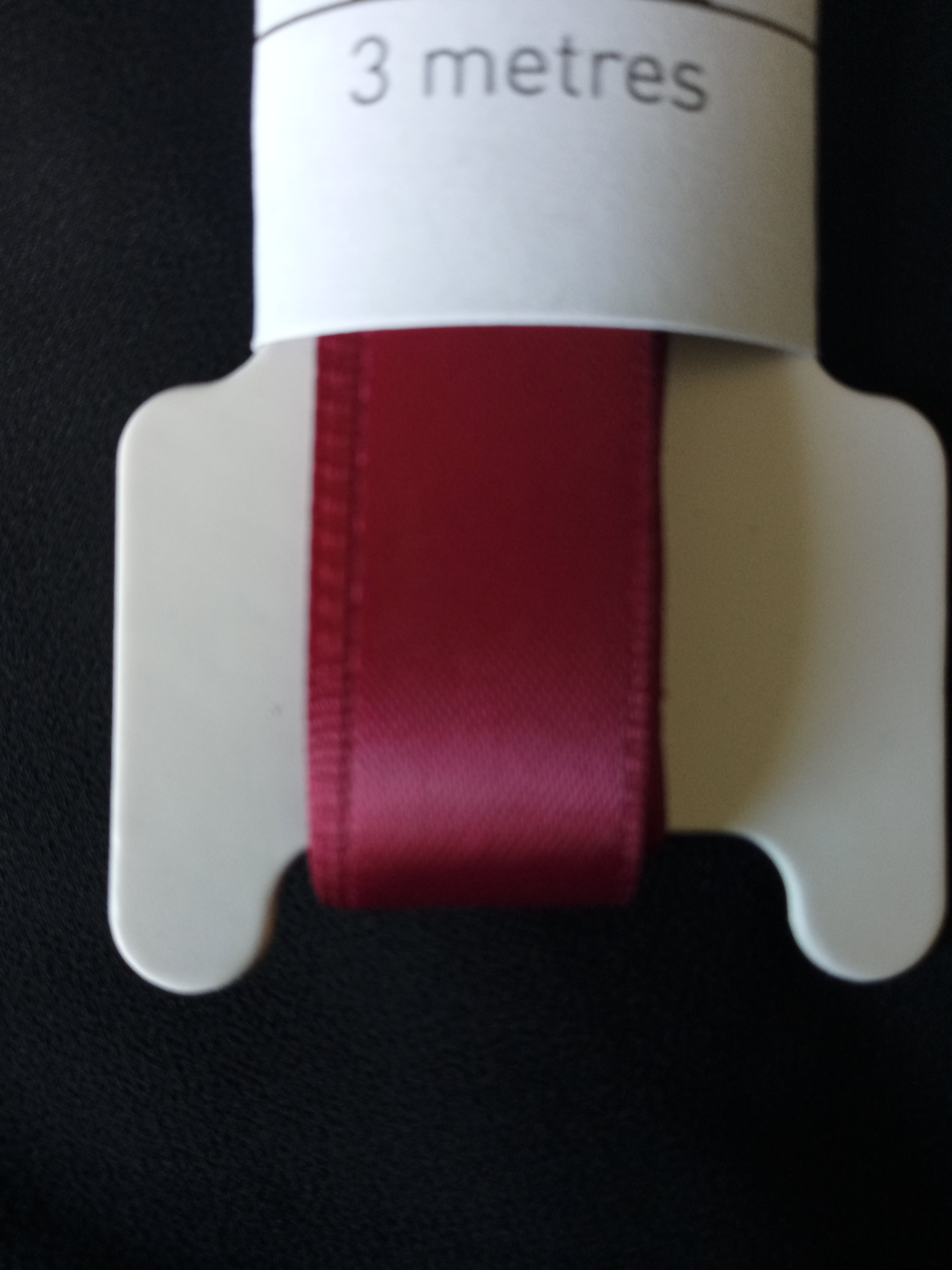 Satin Ribbon Wine 275 colour 16mm 3mtrs by Paperchase - (7117)