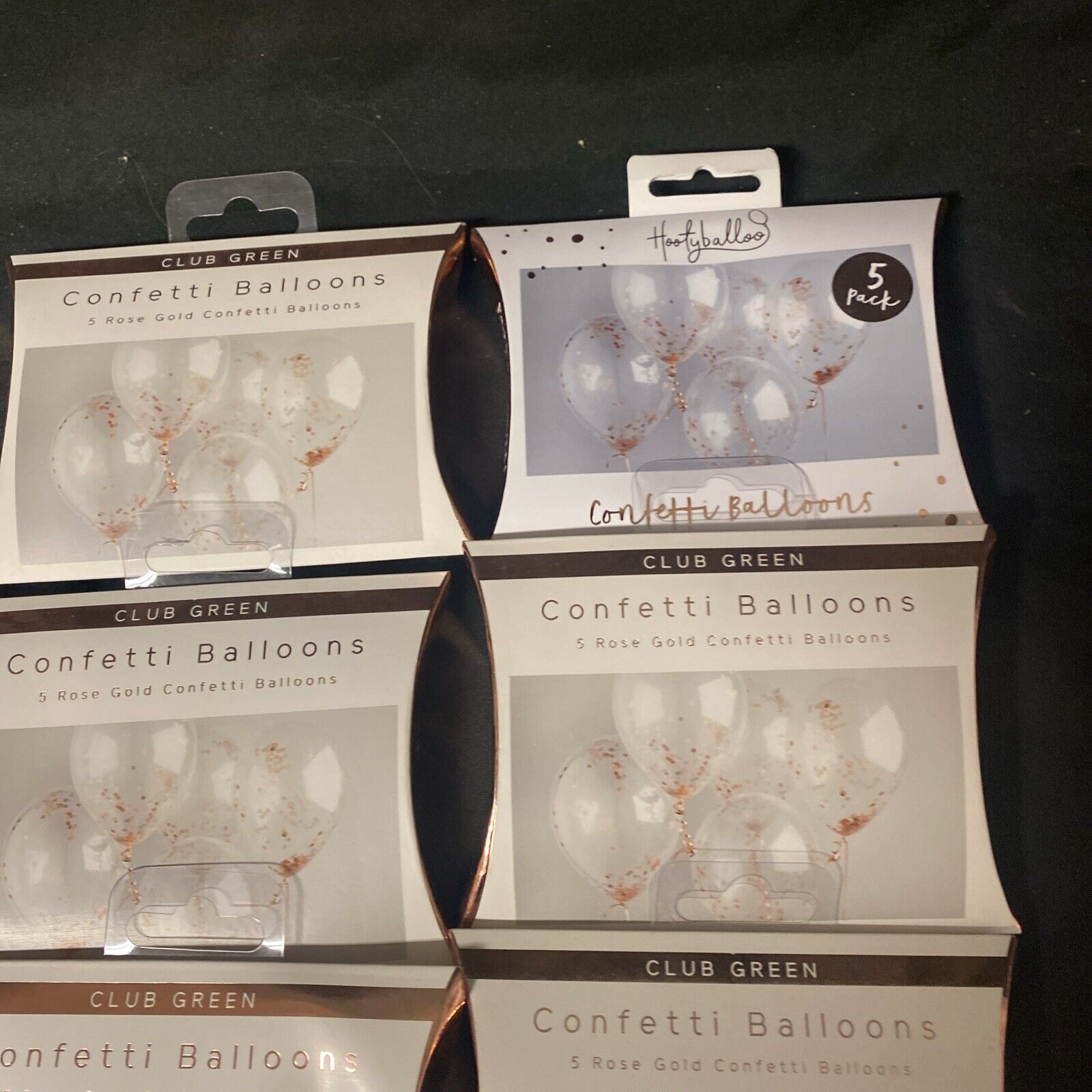 Club Green Confetti Balloons - ROSE GOLD x 30 Balloons Party Birthday EID (5332)