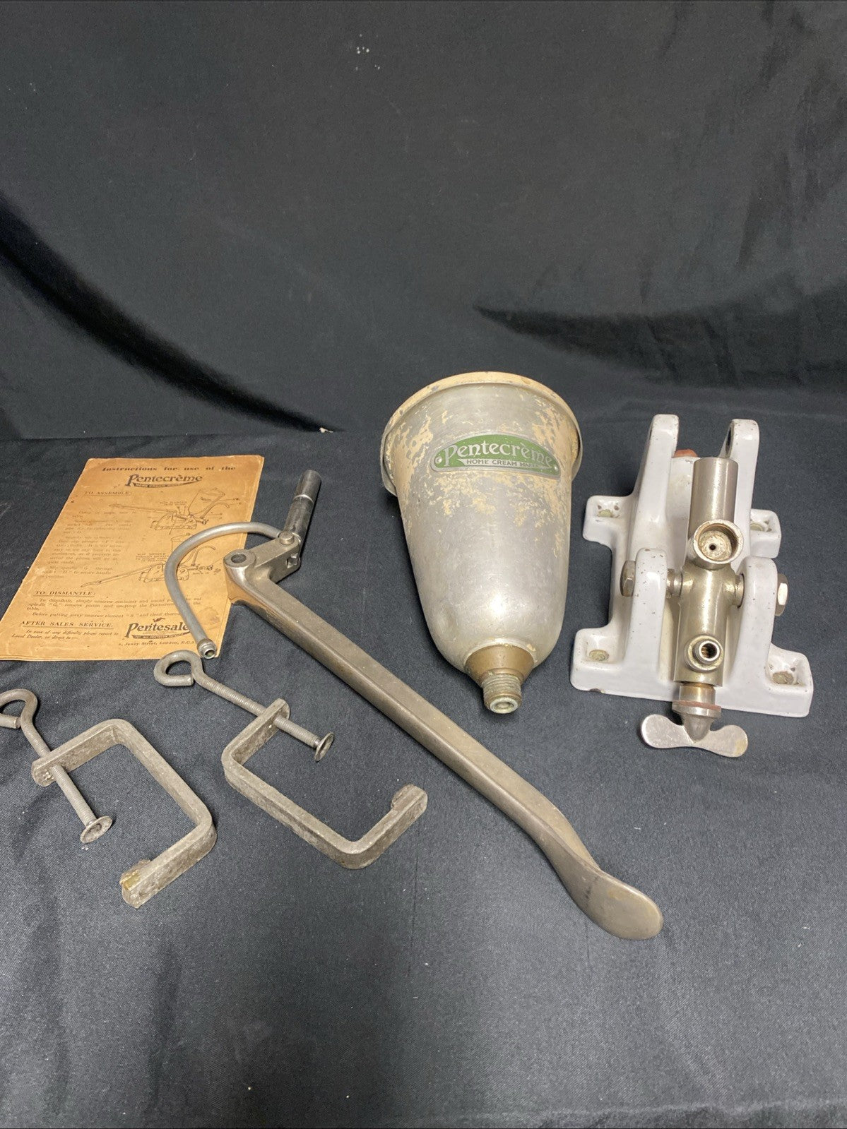 1930 Pentecreme Home Creme Maker Art Deco Stunning Rare - (1636)