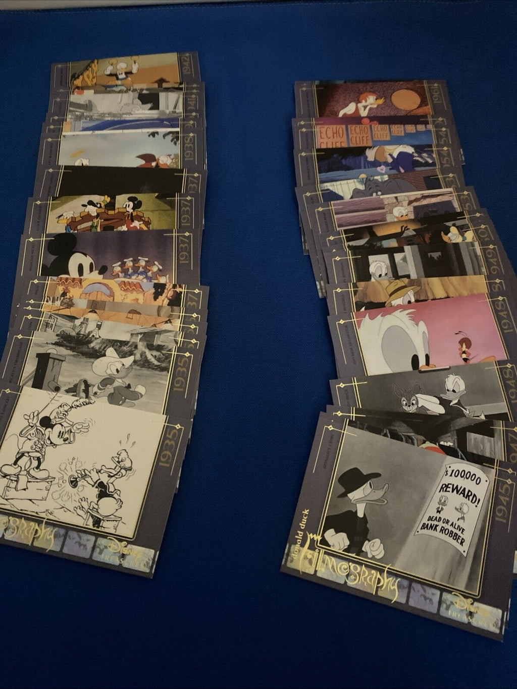 Upper Deck 2003 Disney Treasures Donald Duck filmography x37 Trading Cards (5755
