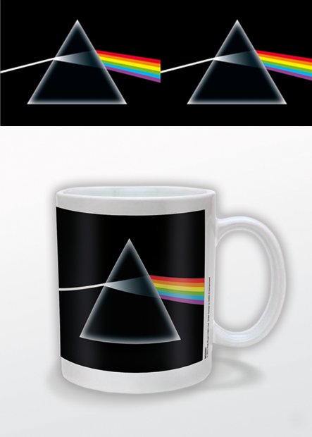 MUG Boxed Ceramic - MUSIC - Pink Floyd - Dark Side Of The Moon - WHITE INSIDE