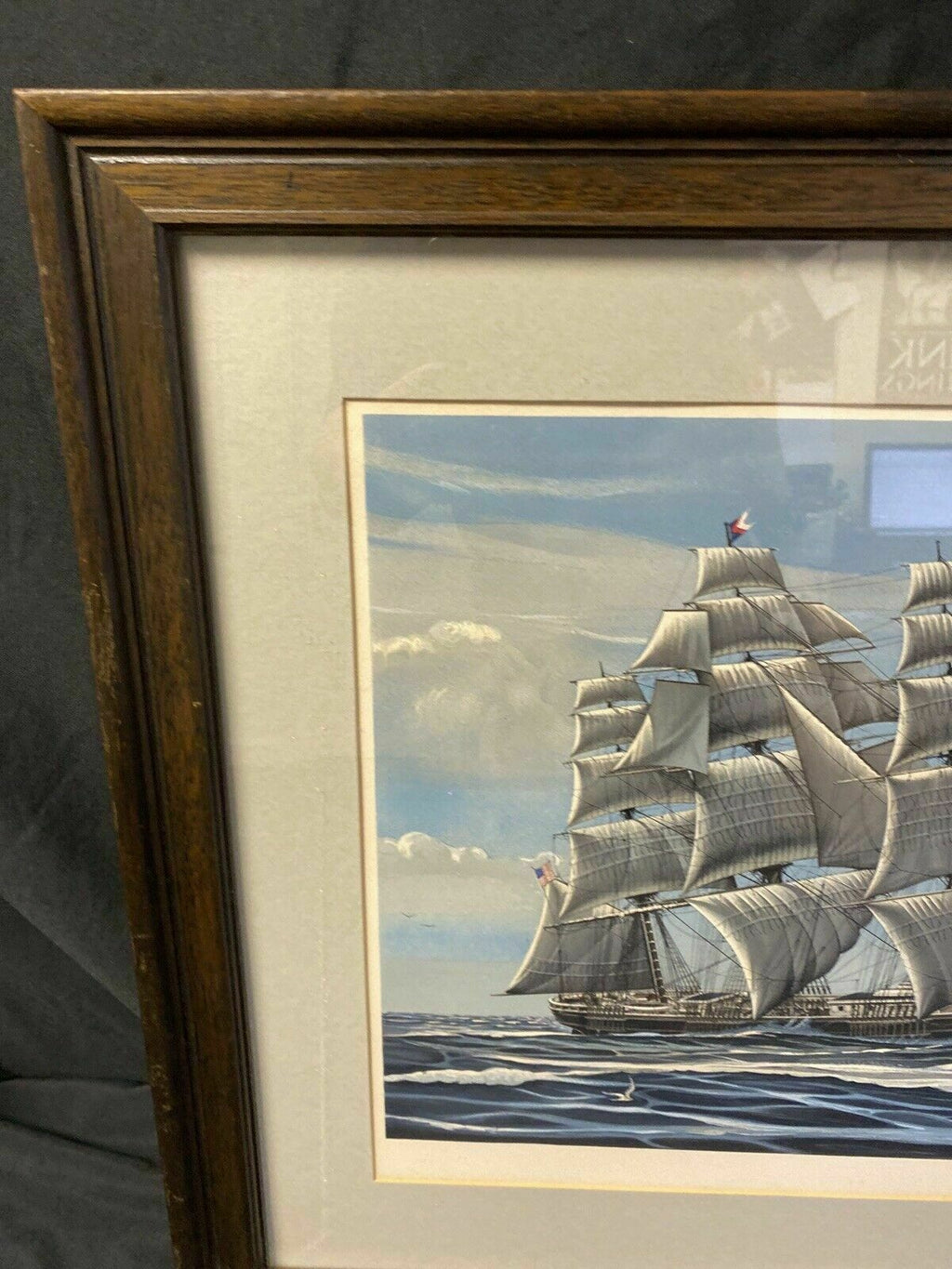 Richard Linton Australian Original Signed Framed Lithograph China Bound  (7367)