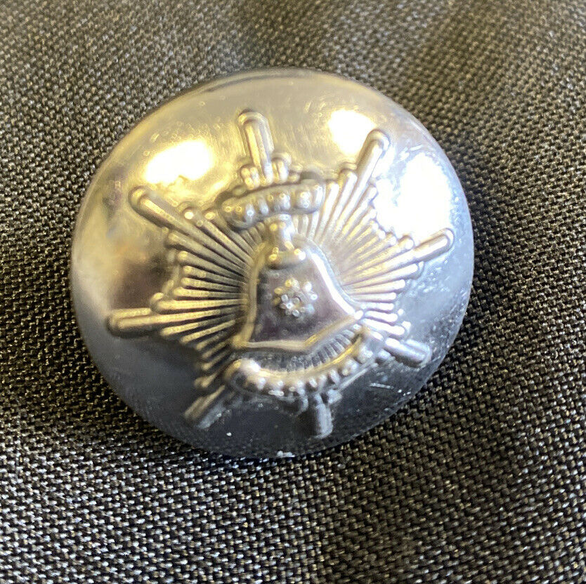 FIRE BRIGADE Vintage Tunic Button - EASTERN REGION Helmet on Star 25mm  (7603