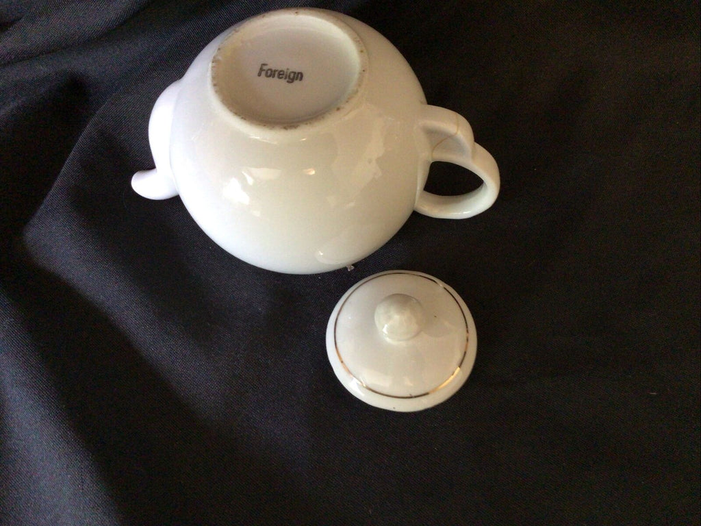 Teapot Collectors Small Ceramic Vintage 8cm Chinese Style - (8375)