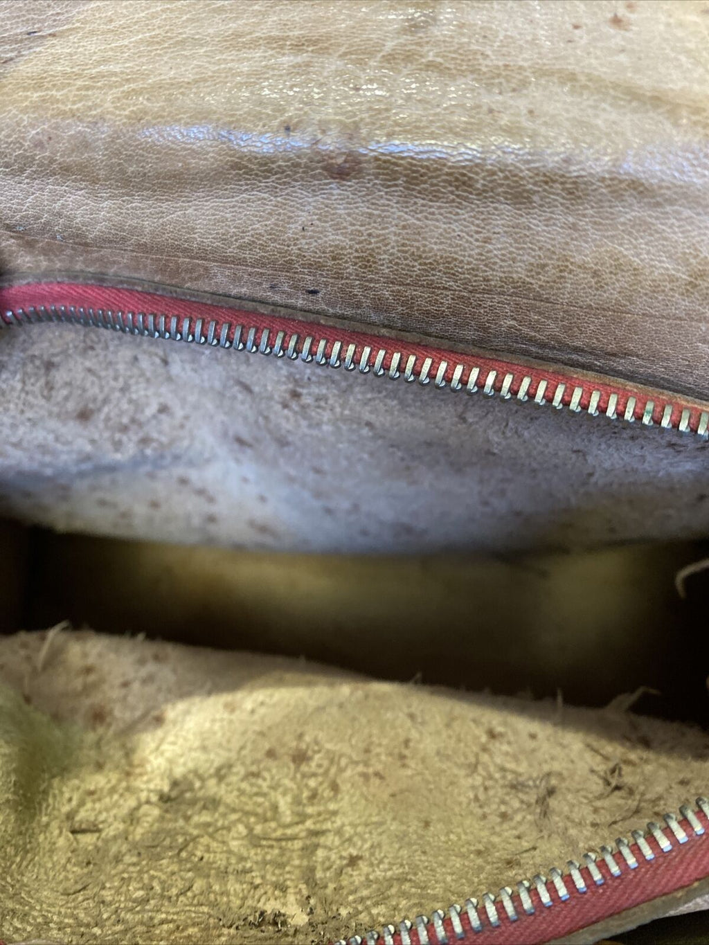 Vintage 1950's 100% Crocodile Skin including stitching handbag - (8426)